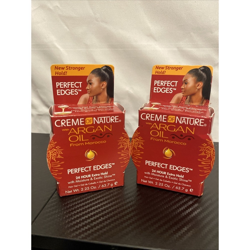 2- Creme‎ Of Nature Argan Oil Perfect Edges Gel 2.25 oz